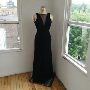 NW NightWay Black Dress with Mesh Size 4